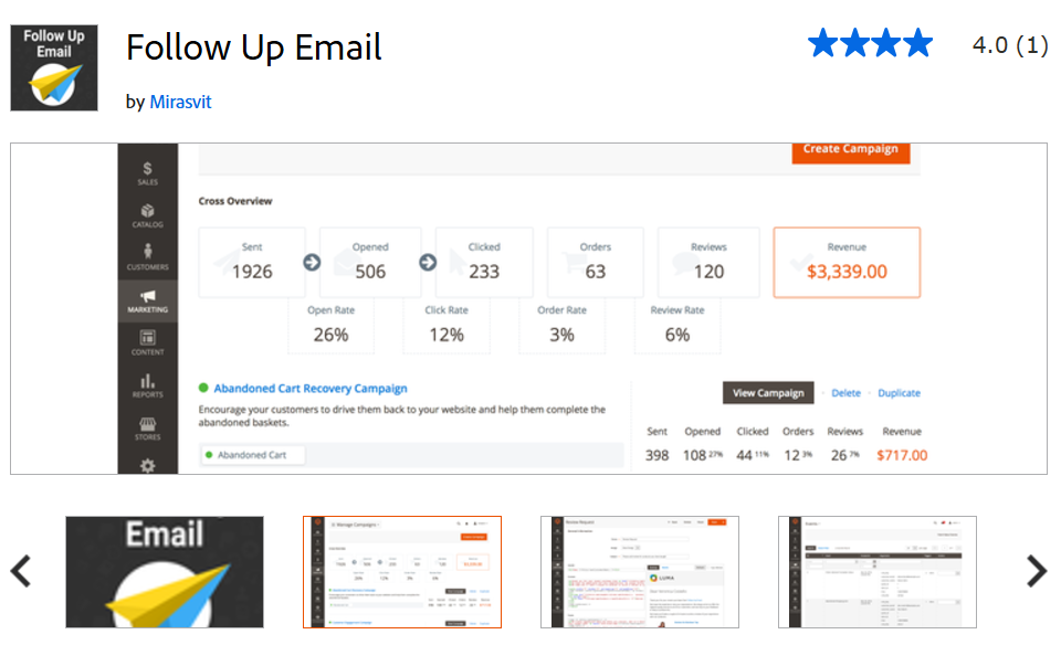 Follow-up Email Extention for Email Marketing for Magento