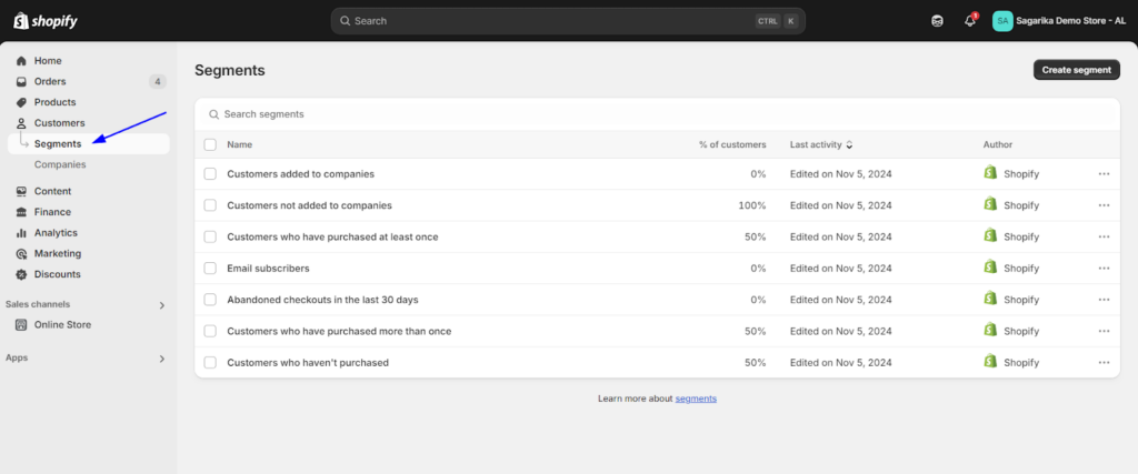 Shopify Email—Segmentation and Targeting