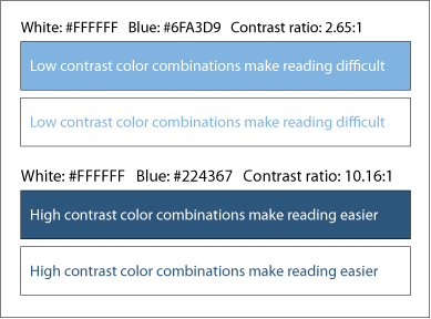 Color Contrast and Visual Clarity for eCommerce website