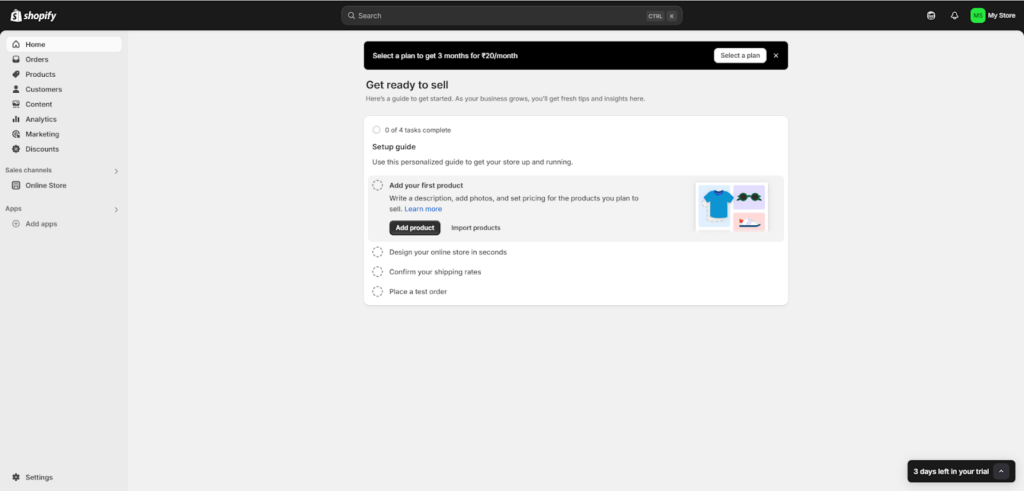 Shopify Dashboard