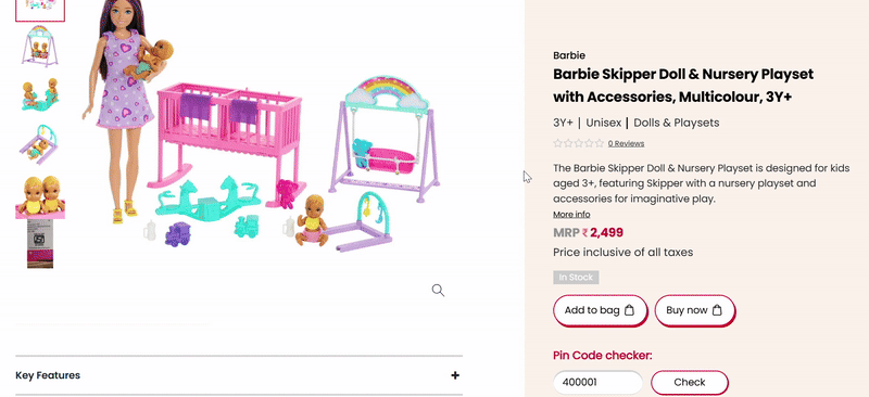 Detailed Product Descriptions with augmented reality features for online searches
