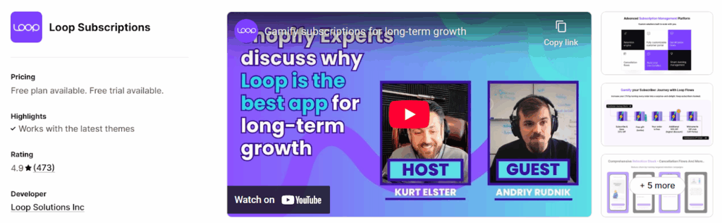 Best Subscription Apps for Shopify -Loop Subscriptions
