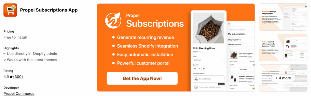 Best Subscription Apps for Shopify -Propel Subscriptions App