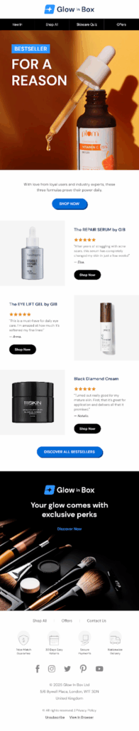 Bestsellers Email