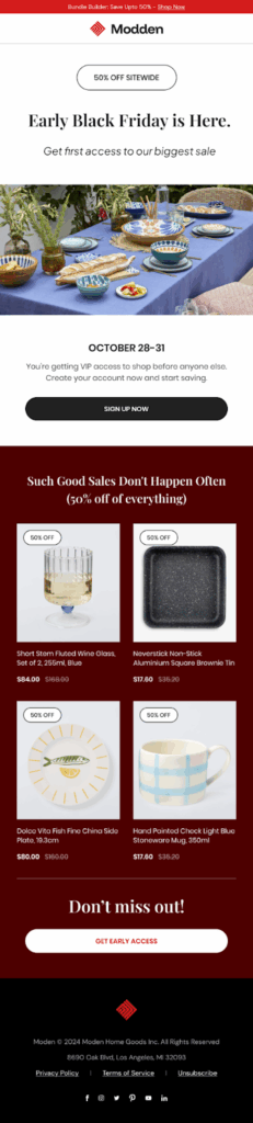Sale and countdown template