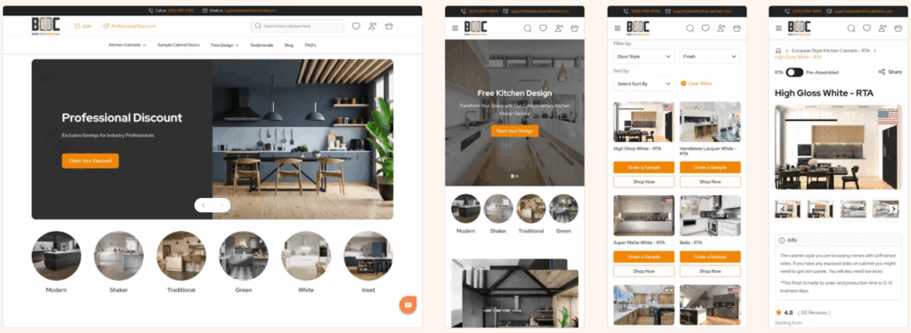 Best Online Cabinets - Hyvä theme examples