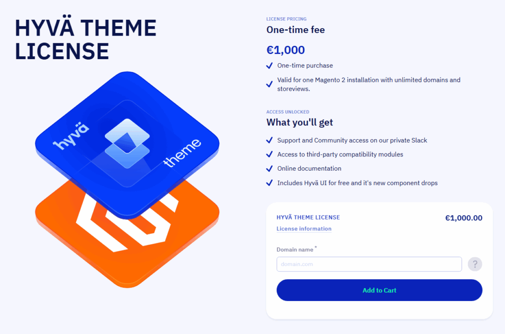 Hyvä theme license