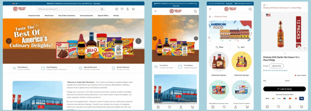Target Mart Wholesaler - Hyvä theme examples