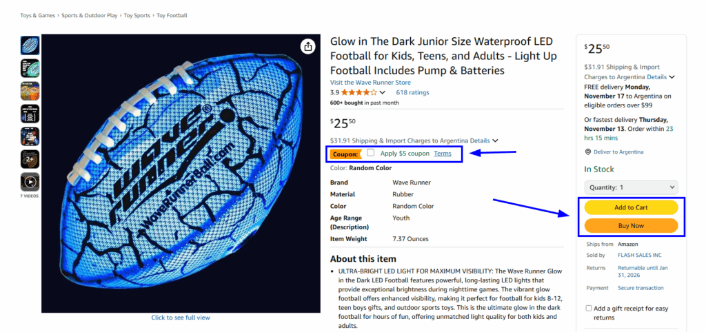 Amazon - Example for Conversion Rate Optimization