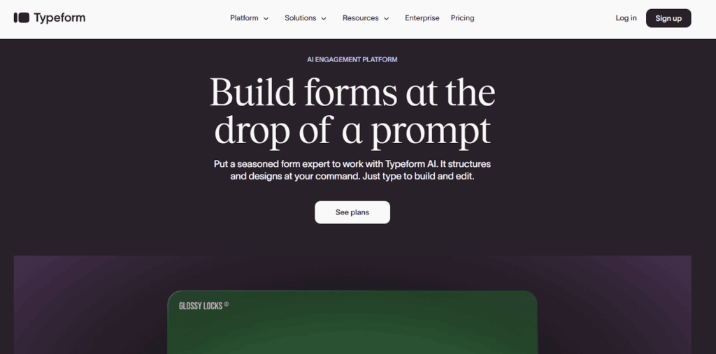 Best CRO Tools - TypeForm