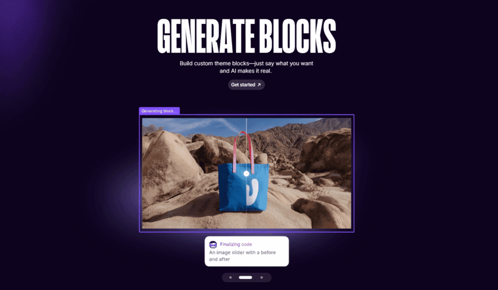 Content Blocks generation in Shopify Horizon themes