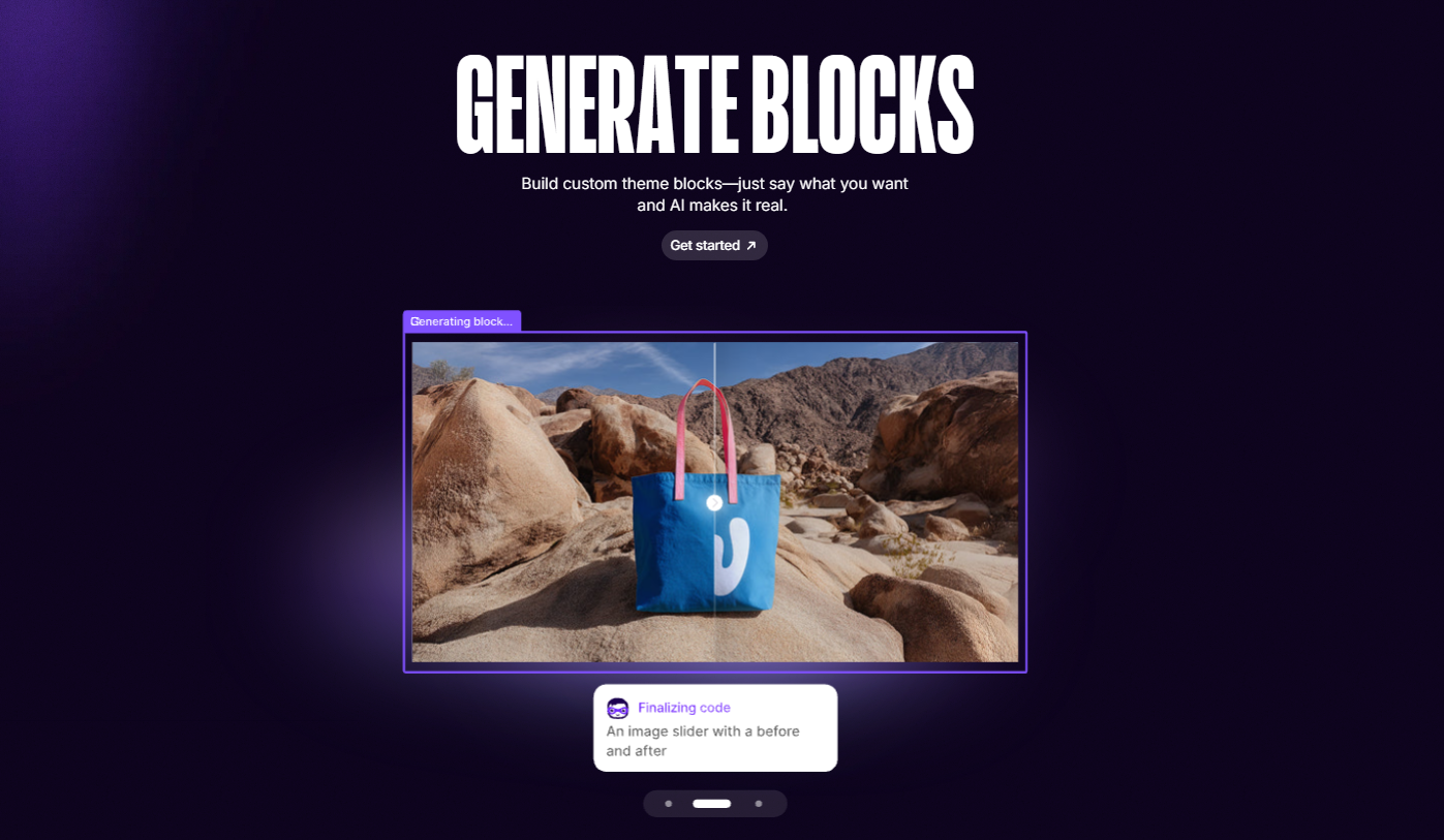 Content Blocks generation in Shopify Horizon themes