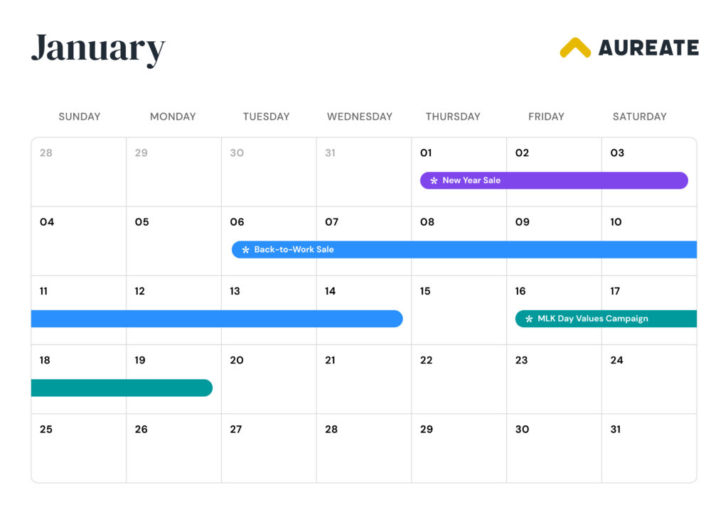 January 2026 Marketing Calendar