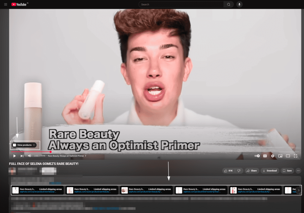 Brand-Creator Direct Collaboration for YouTube Video Ad - native ad example