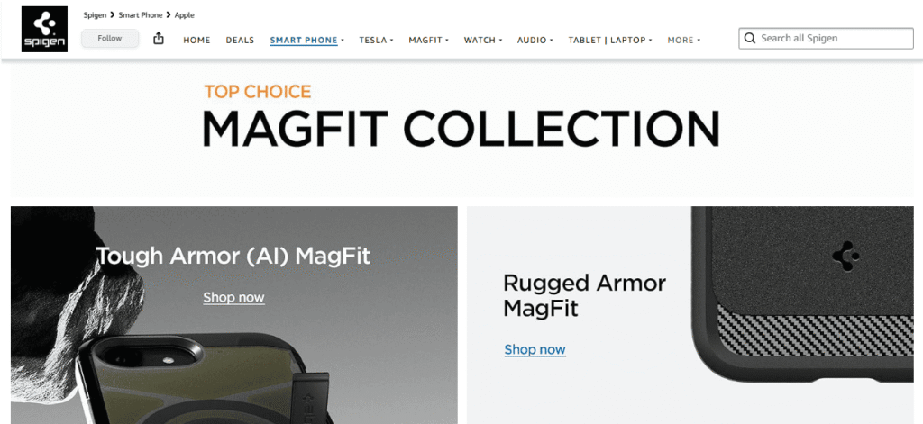 Brand Storytelling & Trust Building Elements on Amazon Brand Store (storefront)
