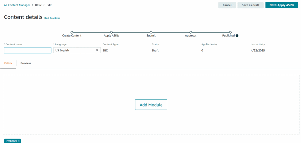 How to Create Amazon A+ Content - content creation process
