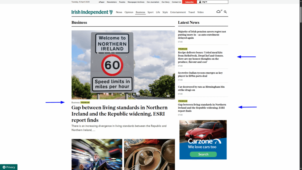 In-feed native ads - content feeds - Native Advertising Formats With Examples