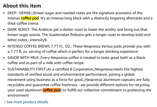 Keyword Optimization & Search Ranking Factors of Nespresso - Successful Amazon Brand