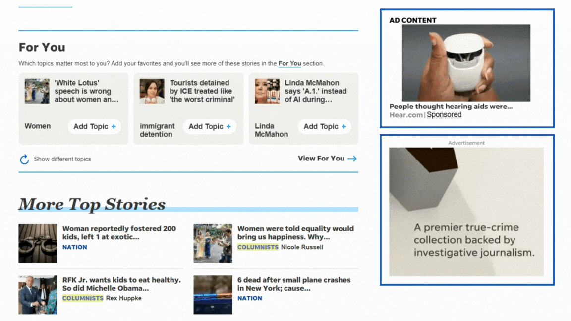 Moving Video Display Ads