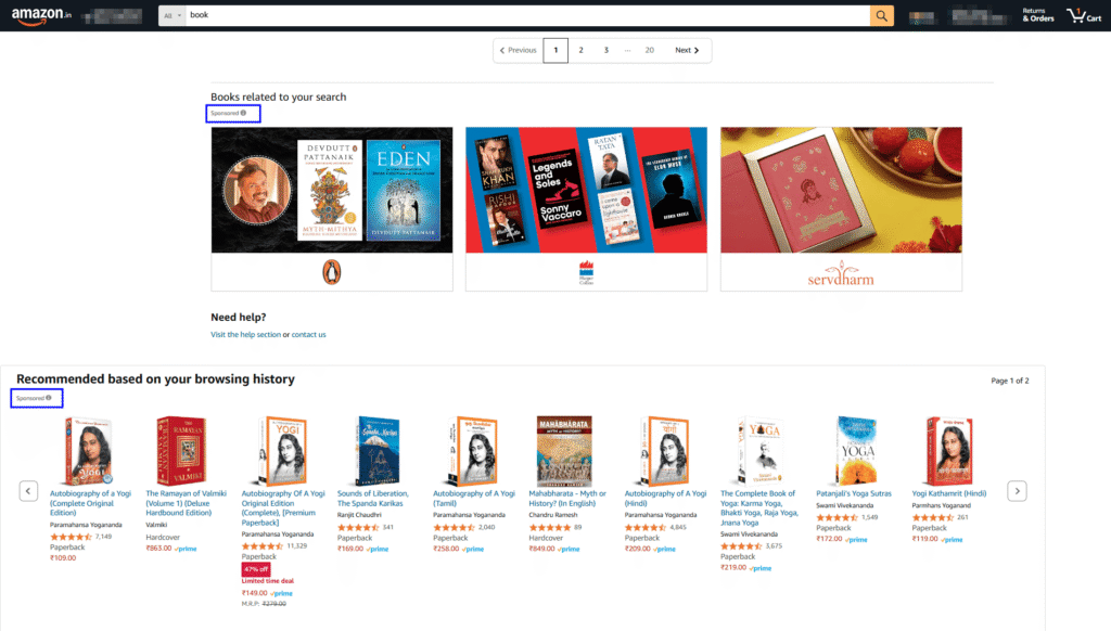 Native Ads on eCommerce marketplaces - native ad formats