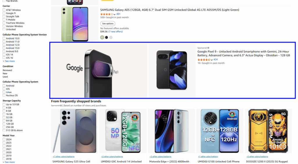Native Ads on eCommerce platforms or market places - native ad formats