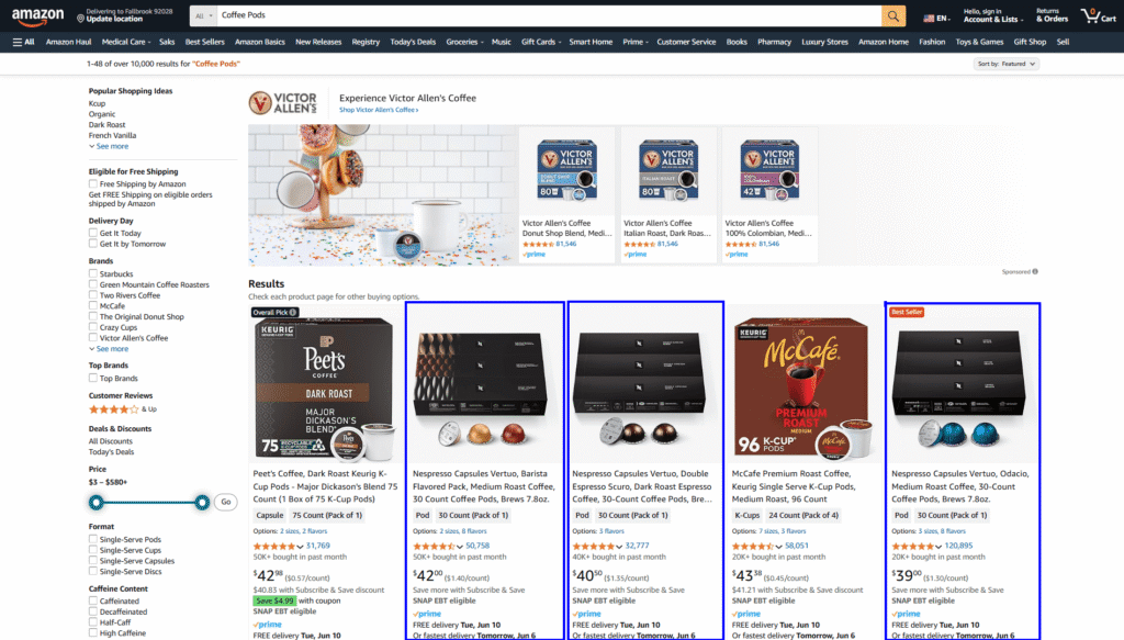 Nespresso – Amazon Product Listing & Amazon SEO