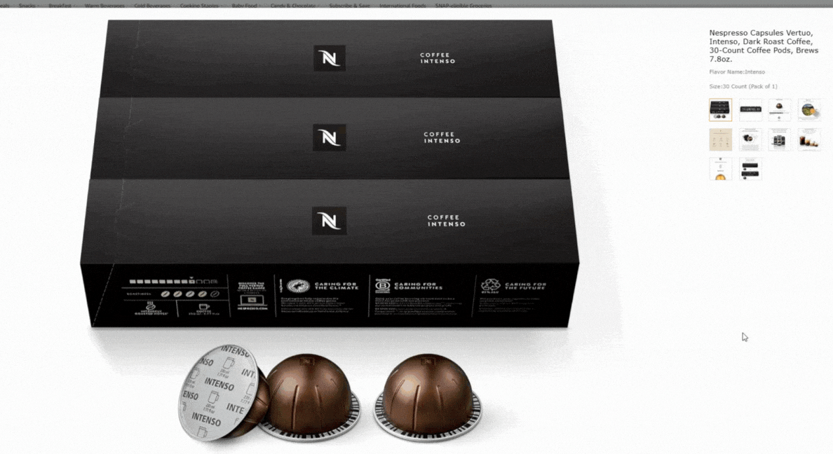 Nespresso – Amazon Product Listing Product Visual