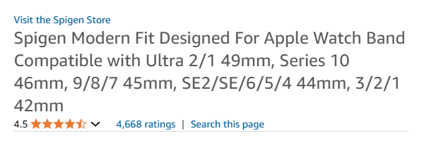 Spigen – Amazon Product Listing Product Title