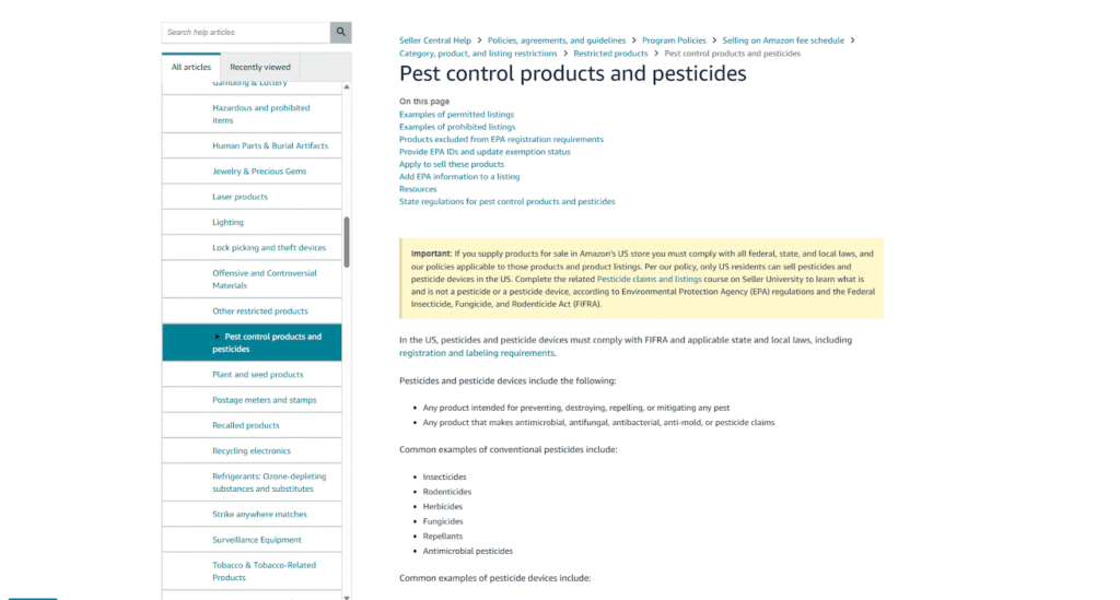 What to Do During Amazon Seller Account Suspension - Amazon Pesticide Policy Resource