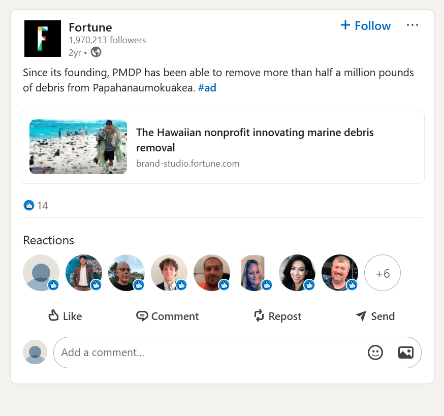native ad examples - Fortune
