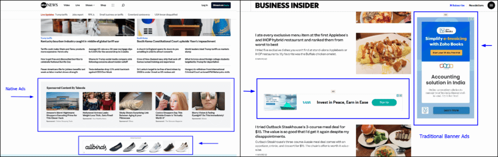 native ads vs traditional ads - how native ads differ from traditional display ads