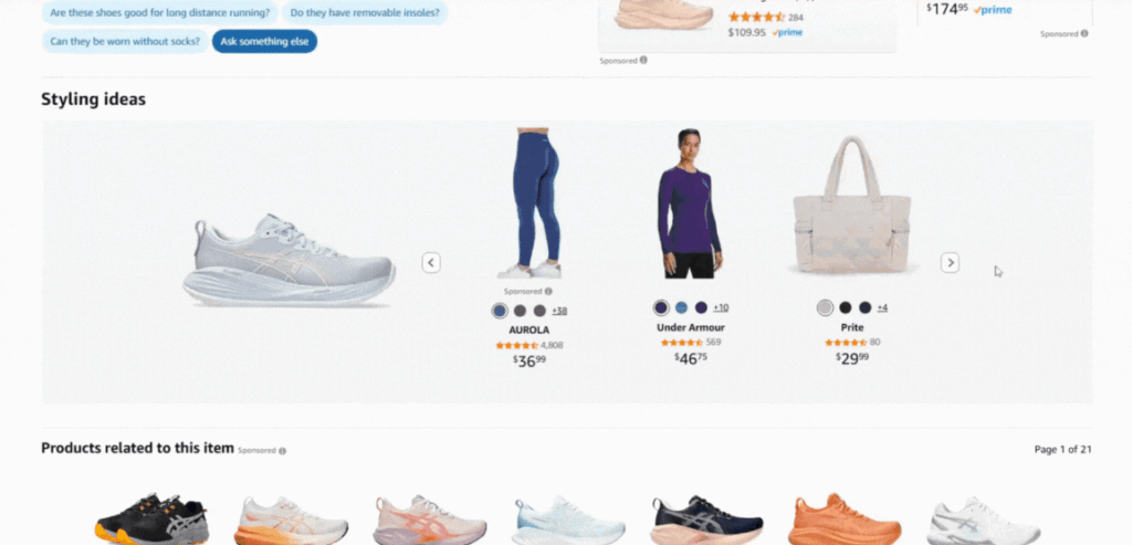 Asics Styling Ideas section