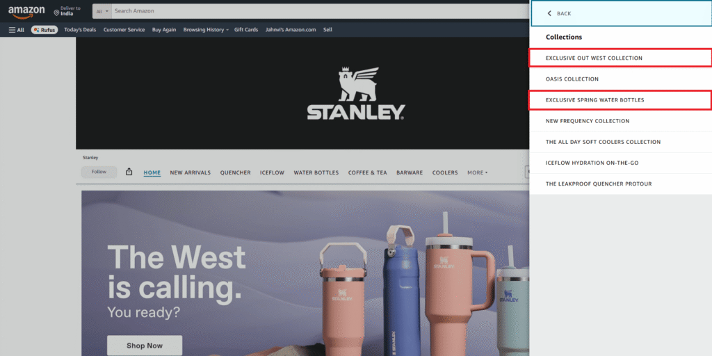 Content Personalization on Stanley's Amazon Brand