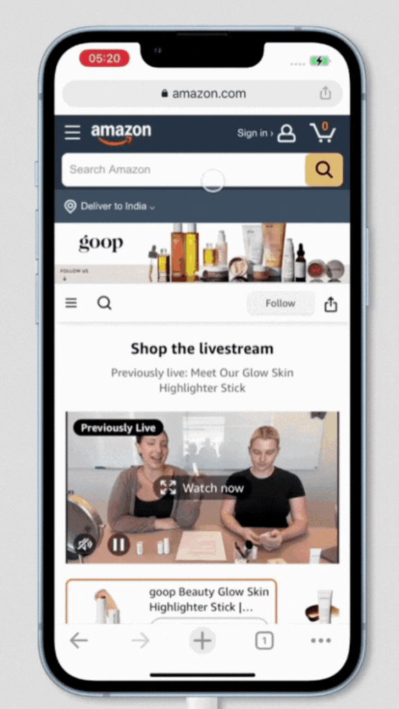 Goop Beauty’s mobile storefront