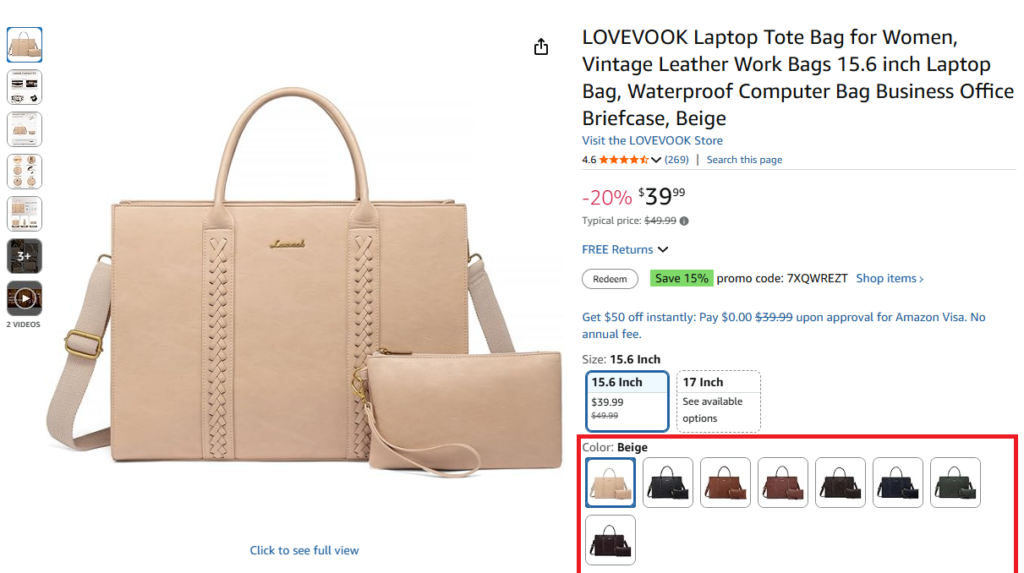 Lovevook Product Variant