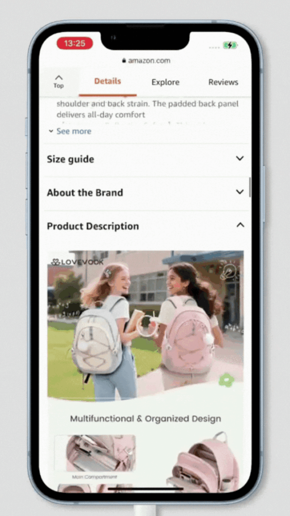 Lovevook mobile-optimized A+ Content