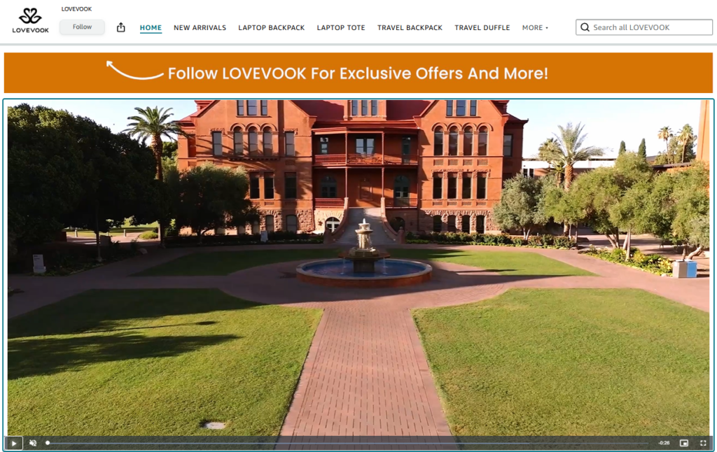 Lovevook navigation and video