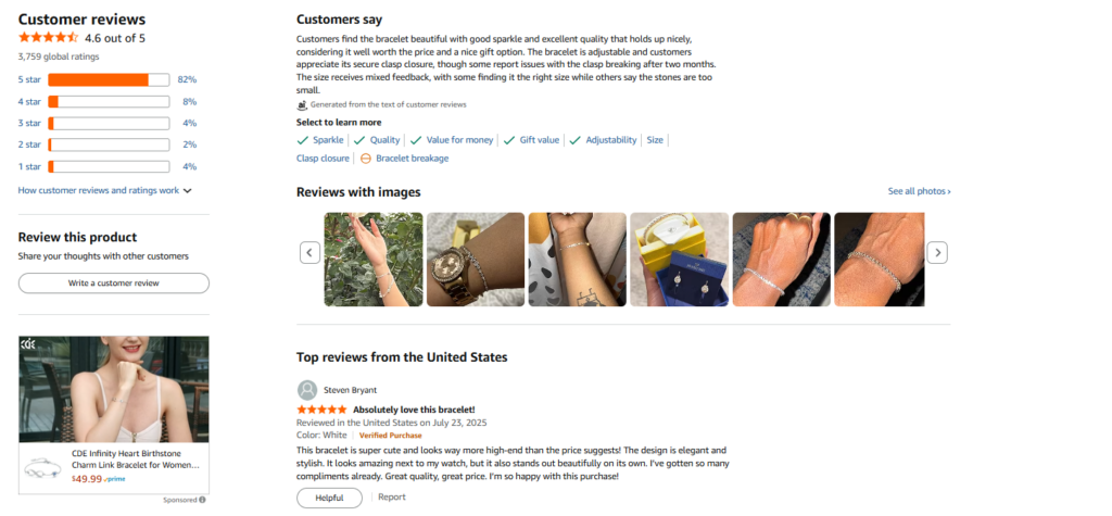 Swarovski customer reviews
