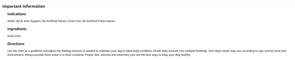 Trust signals on the Purina ONE product detail page